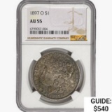 1897-O Morgan Silver Dollar NGC AU55