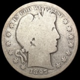 1897-S Barber Half Dollar NICELY CIRCULATED