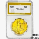 1914 $20 Gold Double Eagle PGA MS64+