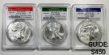 2020-P/S/W 3 Coin American Silver Eagle Set PCGS