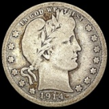 1914-S Barber Quarter NICELY CIRCULATED