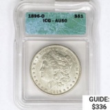1896-O Morgan Silver Dollar ICG AU50