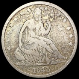 1843 Seated Liberty Half Dollar NICELY CIRCULATED