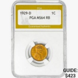 1920-D Wheat Cent PGA MS64 RB