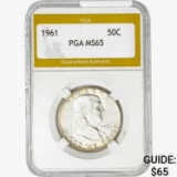 1961 Franklin Half Dollar PGA MS65