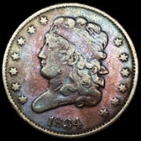 1834 Classic Head Half Cent LIGHTLY CIRCULATED