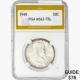 1949 Franklin Half Dollar PGA MS63 FBL