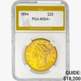 1894 $20 Gold Double Eagle PGA MS64+