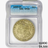 1889-CC Morgan Silver Dollar ICG VF20