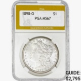 1898-O Morgan Silver Dollar PGA MS67