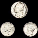 [3] Varied Coinage (1937, 1937-S, 1967) UNCIRCULAT