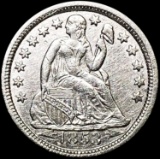 1853 Arws Seated Liberty Dime UNCIRCULATED