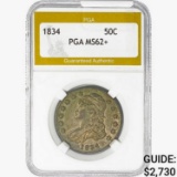 1834 Capped Bust Half Dollar PGA MS62+