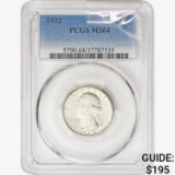 1932 Washington Silver Quarter PCGS MS64