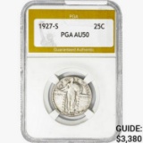 1927-S Standing Liberty Quarter PGA AU50