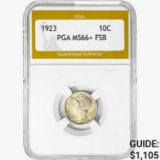 1923 Mercury Silver Dime PGA MS66+ FSB