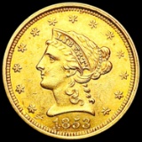 1853 $3 Gold Piece UNCIRCULATED