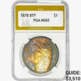 1878 8TF Morgan Silver Dollar PGA MS65