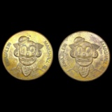 1970 Marshall Isles Carnival Coins LIGHTLY CIRCULA