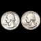1950, 1959 Washington Quarter Set [2 Coins] UNCIRC