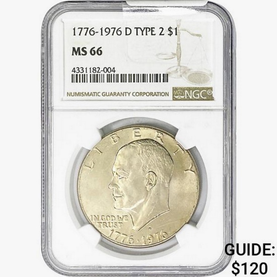 1976-D Morgan Silver Dollar NGC MS66