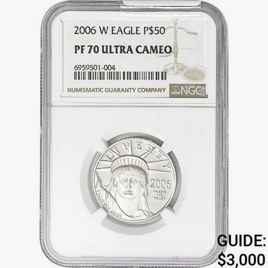 2006-W $50 1/2oz. Plat. Eagle NGC PF70 UC