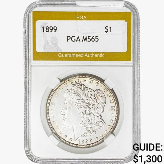 1899 Morgan Silver Dollar PGA MS65