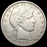 1912-S Barber Half Dollar NEARLY UNCIRCULATED