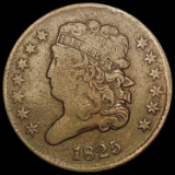 1825 Classic Head Half Cent NEARLY UNCIRCULATED