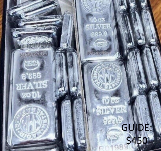 1 - 10ozt .999 Silver Bar - HIGH DEMAND