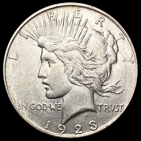 1923-D Silver Peace Dollar CLOSELY UNCIRCULATED