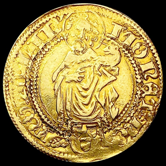 1491-93 Germany Nordlingen Fredrick III Gold .1109oz LIGHTLY CIRCULATED
