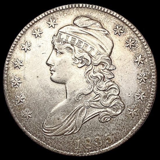 1835 Capped Bust Half Dollar CLOSELY UNCIRCULATED