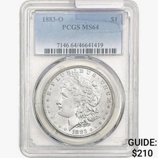 1883-O Morgan Silver Dollar PCGS MS64