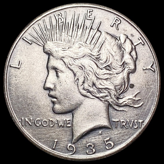 1935-S Silver Peace Dollar CLOSELY UNCIRCULATED