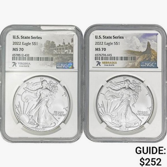 2022 [2] Silver Eagle NGC MS70
