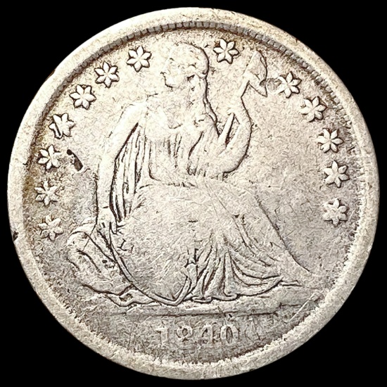 1840-O Seated Liberty Dime NICELY CIRCULATED