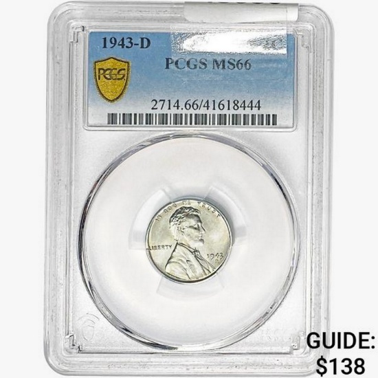 1934-D Wheat Cent PCGS MS66