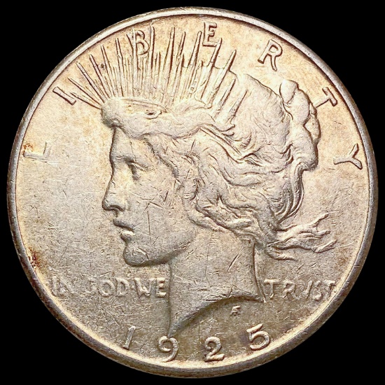 1925-S Silver Peace Dollar LIGHTLY CIRCULATED
