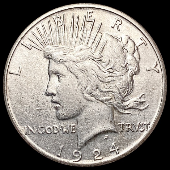 1924-S Silver Peace Dollar LIGHTLY CIRCULATED