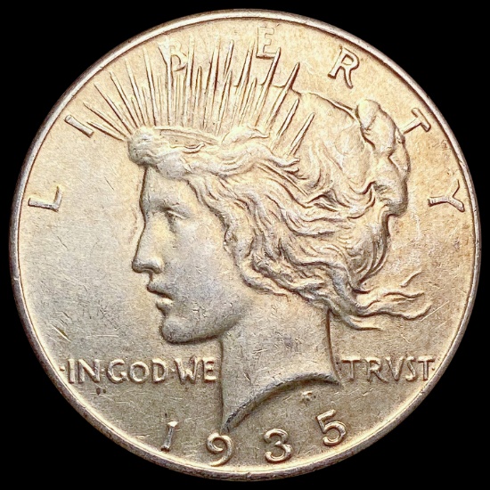 1935 Silver Peace Dollar CLOSELY UNCIRCULATED