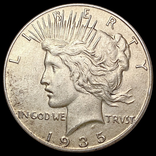 1935 Silver Peace Dollar CLOSELY UNCIRCULATED