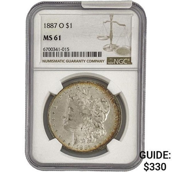 1887-O Morgan Silver Dollar NGC MS61