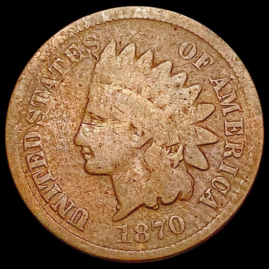 1870 Indian Head Cent NICELY CIRCULATED