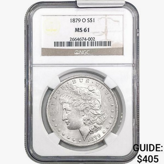 1879-O Morgan Silver Dollar NGC MS61