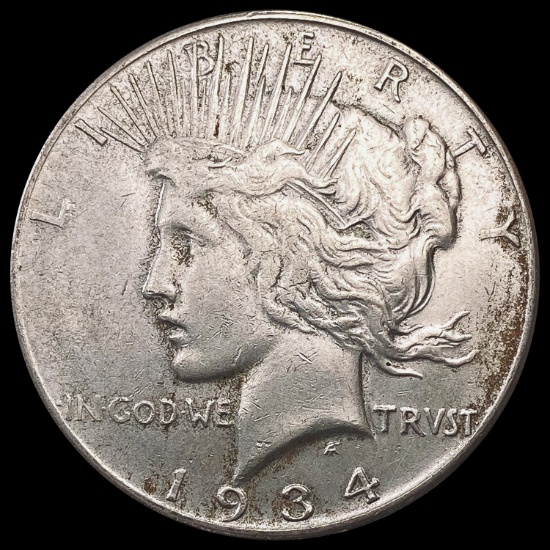 1934-S Silver Peace Dollar CLOSELY UNCIRCULATED