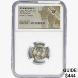 Rome Geta AD 209-211 Silver Denarius NGC XF