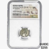 Rome Antoninus Pius AD 138-161 Silver Denarius NGC VF