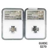 1772-1783 AD [2] El Cazador Silver 1/2 Reales NGC