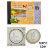 1965-1978 [3] Canada Silver Dollars GEM BU
